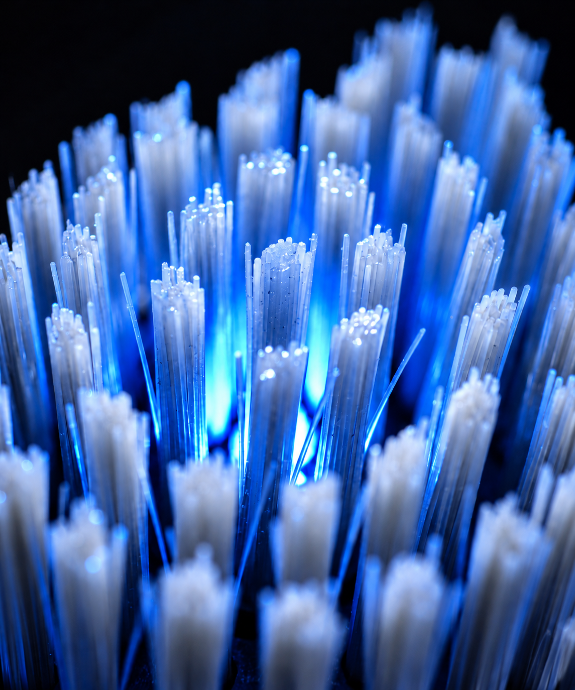 Integrated blue LED